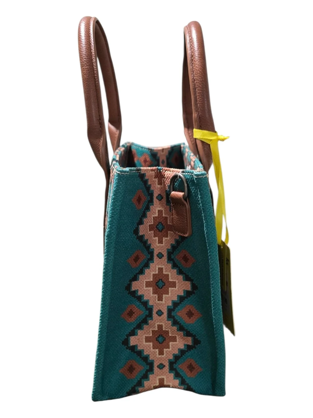 NWT Wrangler Blue-Teal Southwestern Pattern Crossbody Bag